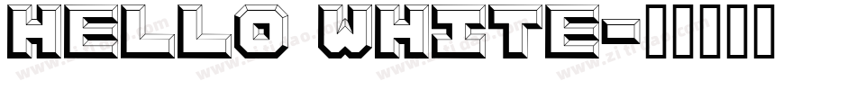 HELLO WHITE字体转换